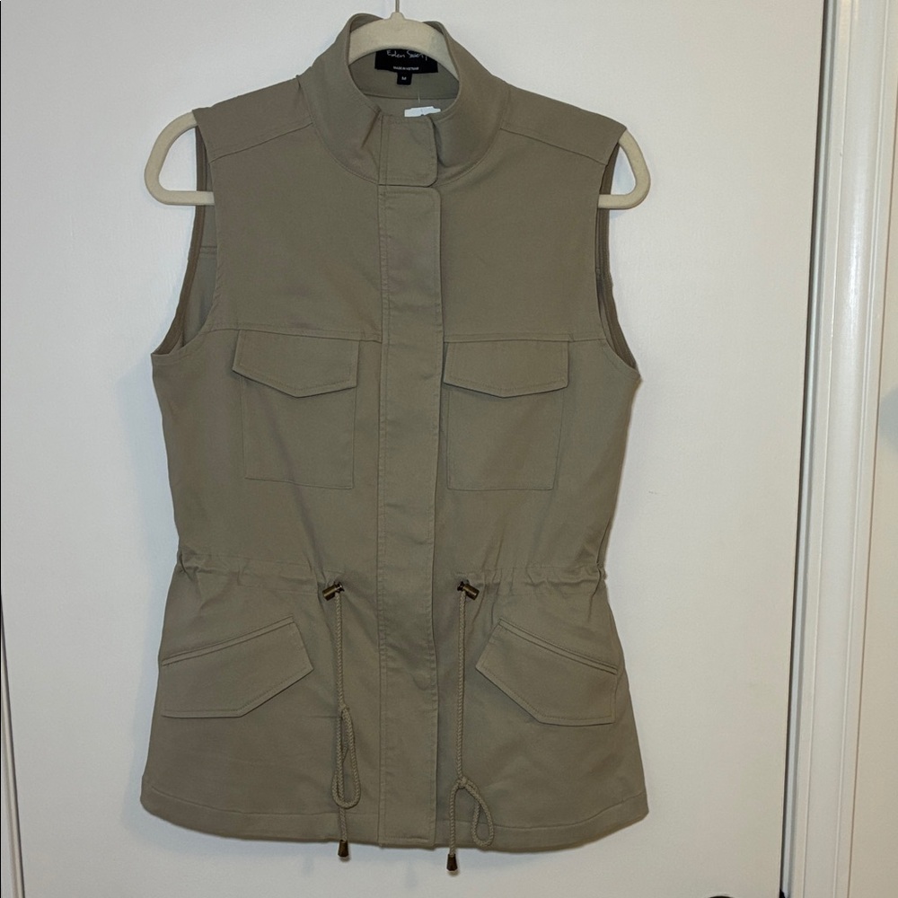 Eden Society Taupe Military Style Vest